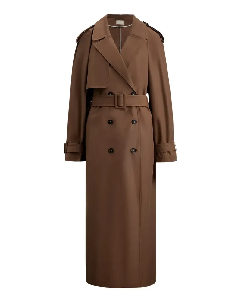12 STOREEZ Casablanca double-breasted trench coat - Braun Braun