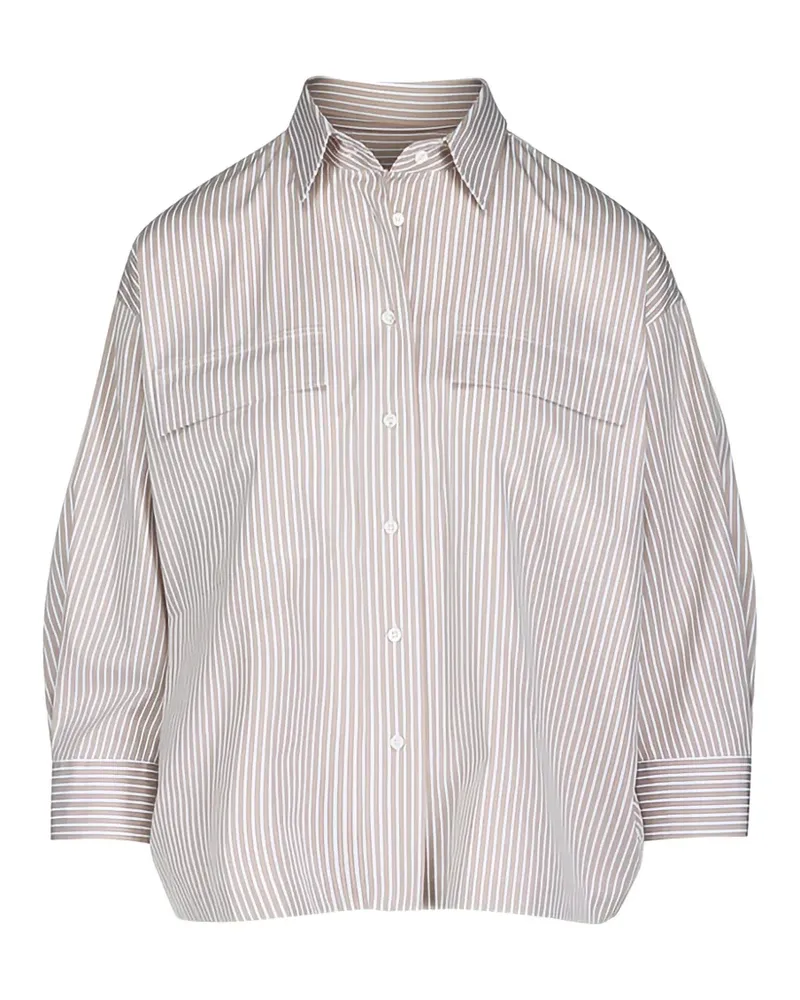 Brunello Cucinelli Gestreiftes Hemd - Nude Nude