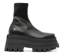 Sassy Plateau-Stiefeletten - Schwarz
