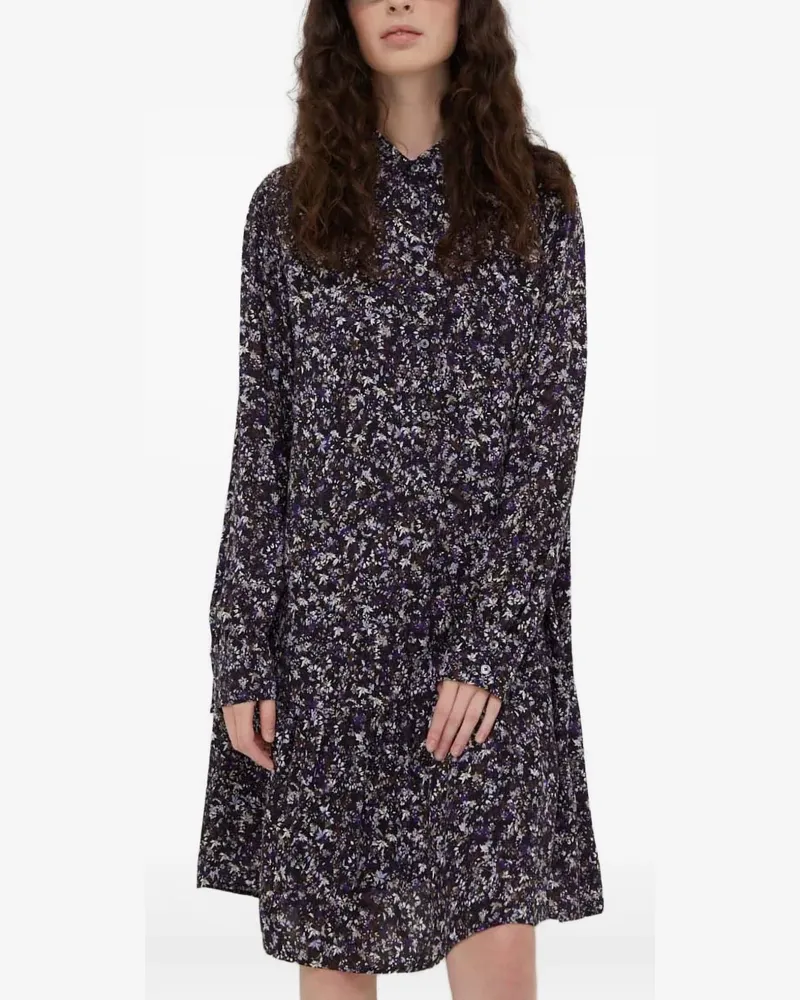 Marc O'Polo Hemdkleid mit Blumen-Print - Violett Violett