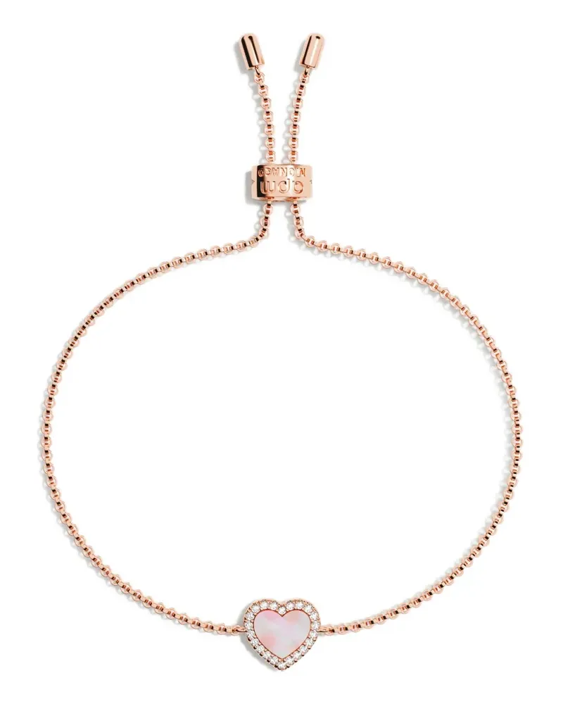 APM Monaco Valentine Halskette mit Kristallen - Gold Gold