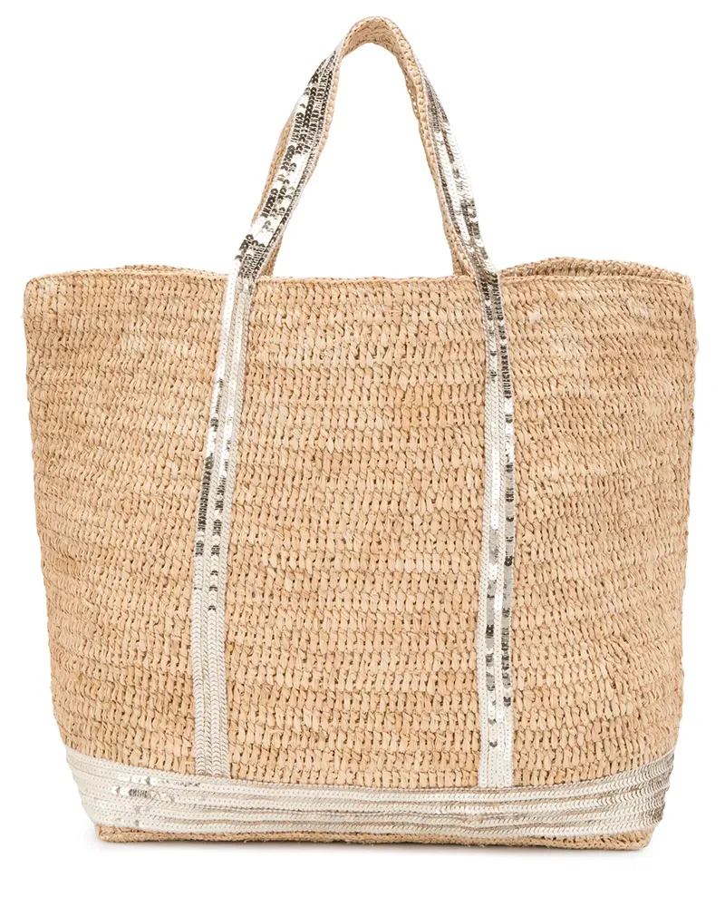 Vanessa Bruno Handtasche mit Pailletten - Nude Nude