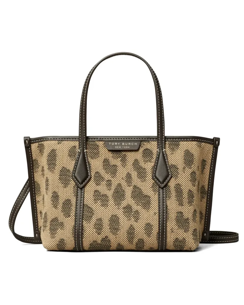 Tory Burch Mini Perry Canvas-Tote Bag - Braun Braun