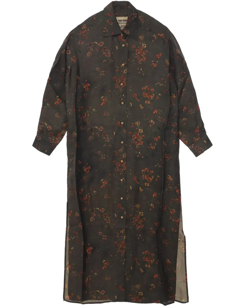 Uma Wang Amare Maxikleid - Braun Braun