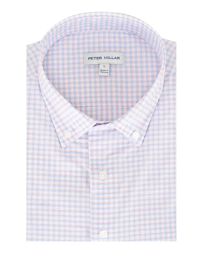 Peter Millar Kariertes Gregory Hemd - Weiß Weiß