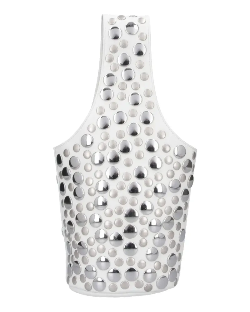 KHAITE Livia stud-embellishment tote bag - Weiß Weiß