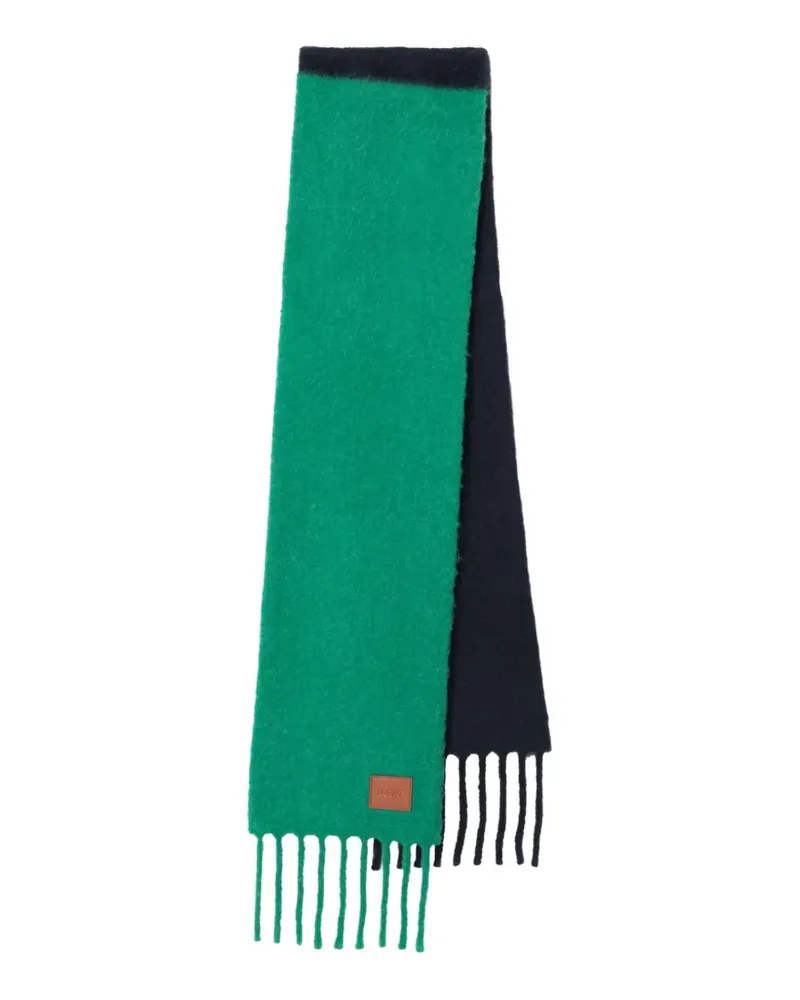 Loewe scarf in alpaca and wool - Grün Grün