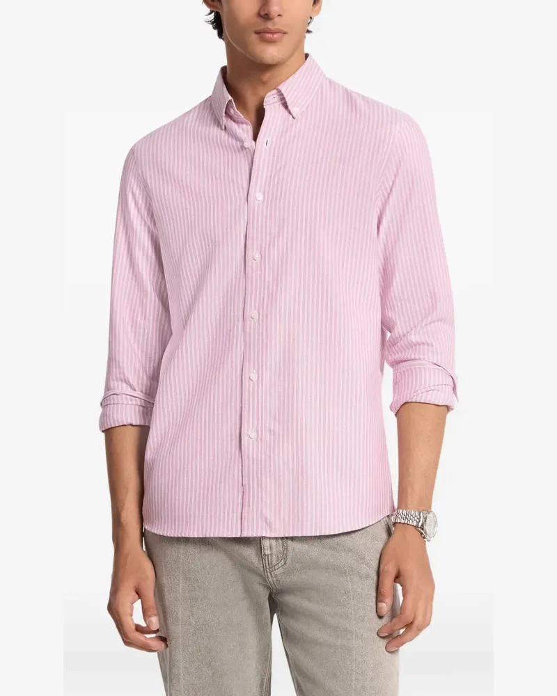Michael Kors Gestreiftes Oxford-Hemd - Rosa Rosa