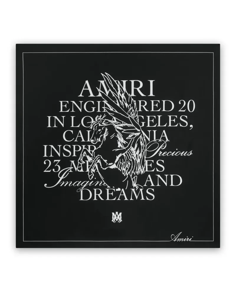 Amiri Paris Show scarf - Schwarz Schwarz