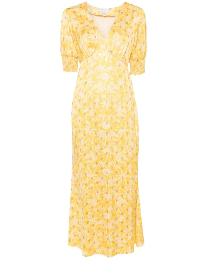 Never Fully Dressed Mosaic May Kleid - Gelb Gelb