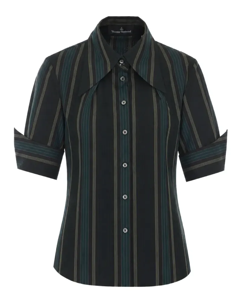 Vivienne Westwood Gestreiftes Hemd - Schwarz Schwarz