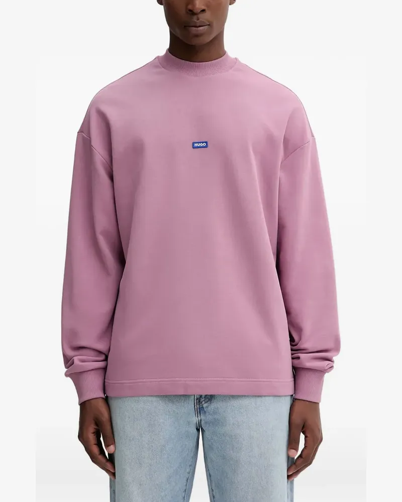 HUGO BOSS logo-patch sweatshirt - Rosa Rosa