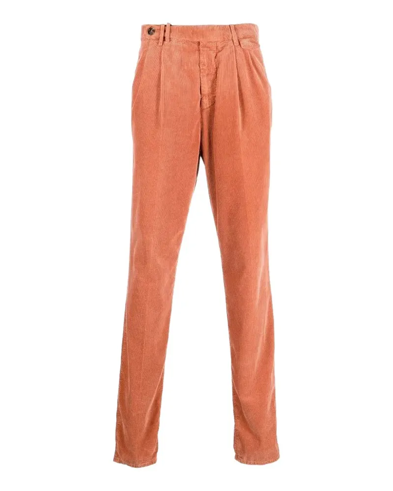 Brunello Cucinelli belt-loops corduroy trousers - Orange Orange