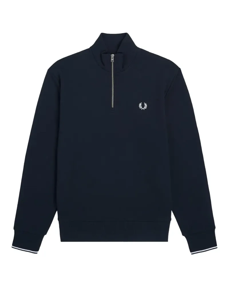 Fred Perry Sweatshirt mit Reißverschluss - Blau Blau