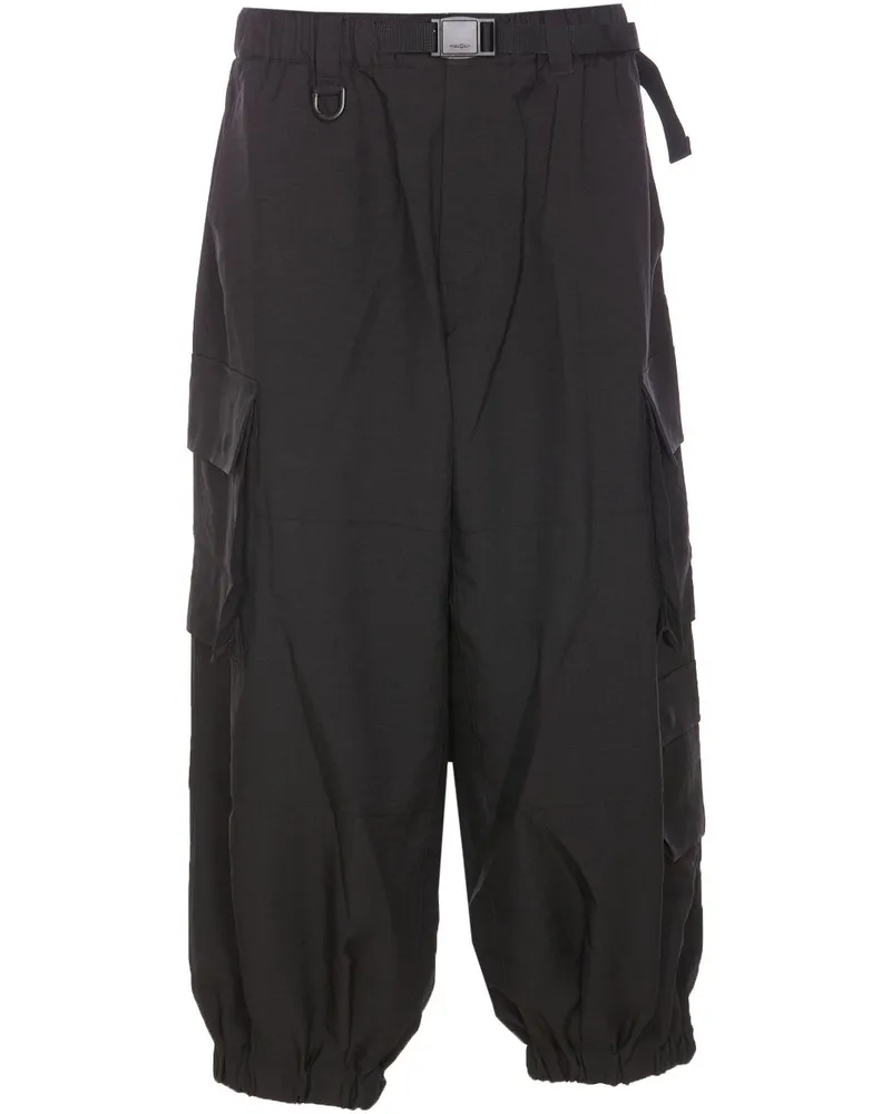 Y-3 Uniform Cuffed Cargohose - Schwarz Schwarz