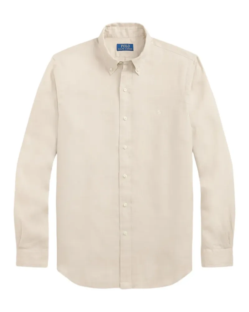 Ralph Lauren Hemd mit Pony-Stickerei - Nude Nude