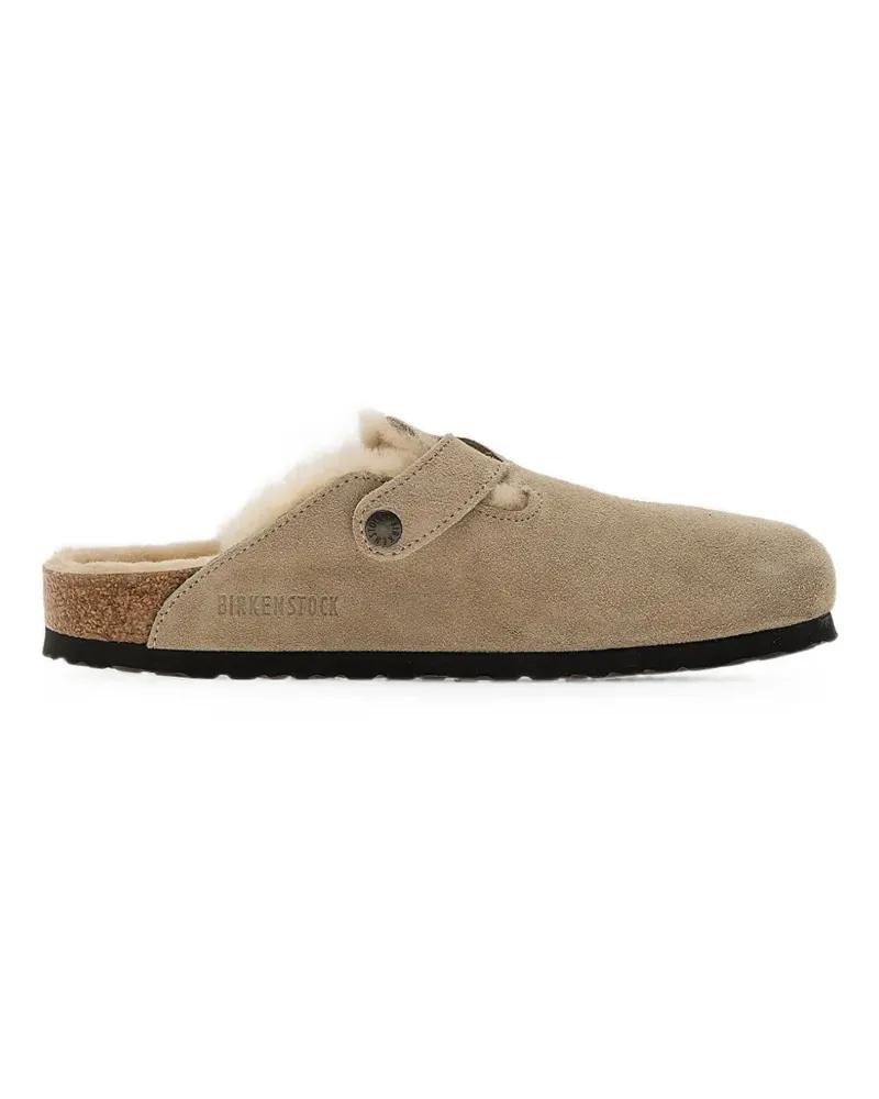Birkenstock Boston Mules mit Shearling - Nude Nude
