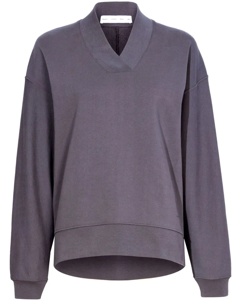 Proenza Schouler Olivia Sweatshirt aus Baumwolle Grau