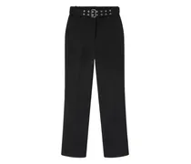 Hose mit Gürtel - Schwarz