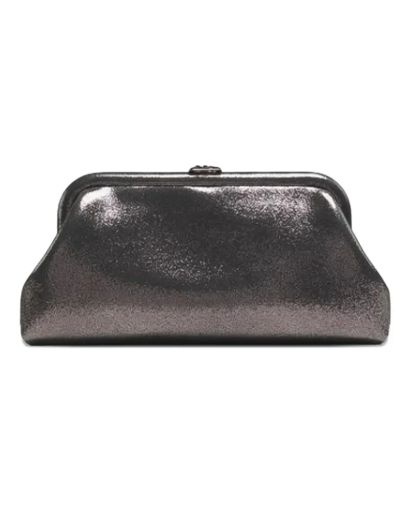 Jimmy Choo Shimmer Skylar clutch - Silber Silber