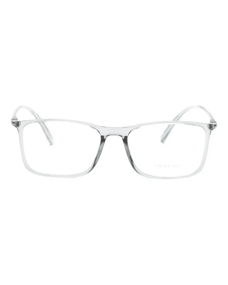 Giorgio Armani rectangle-frame glasses - Grau Grau