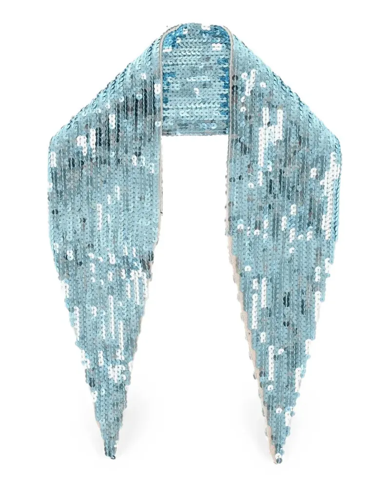 Dsquared2 Schal mit Pailletten - Blau Blau