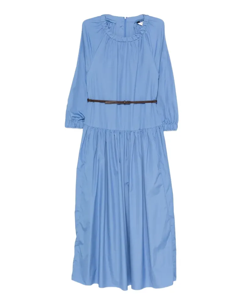 Max Mara Silvana Kleid mit gerafftem Ausschnitt - Blau Blau