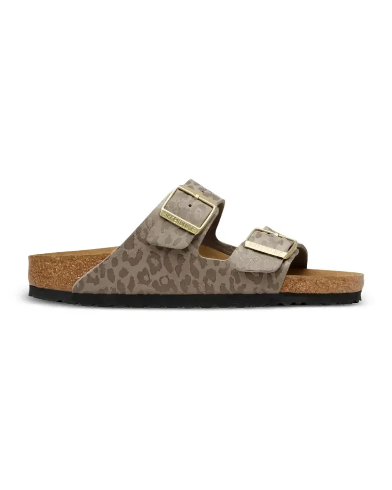 Birkenstock Arizona leopard-print sandals - Grau Grau