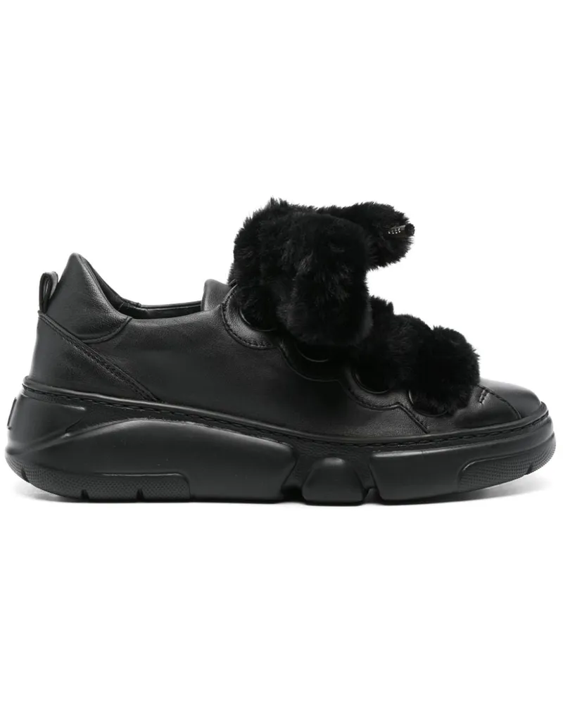 Attilio Giusti Leombruni Sneakers mit Pelzschnürung - Schwarz Schwarz