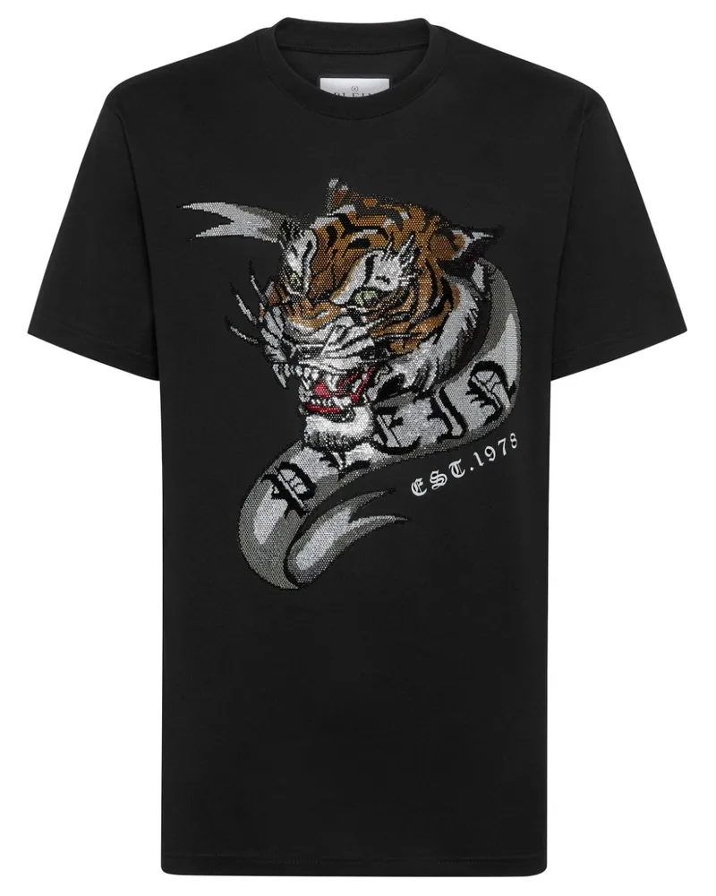 Philipp Plein T-Shirt mit Tattoo-Print - Schwarz Schwarz