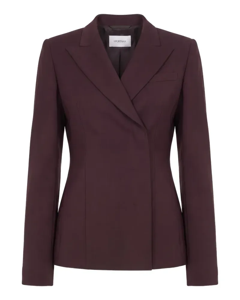 SPORTMAX double-breasted peak-lapels blazer - Violett Violett