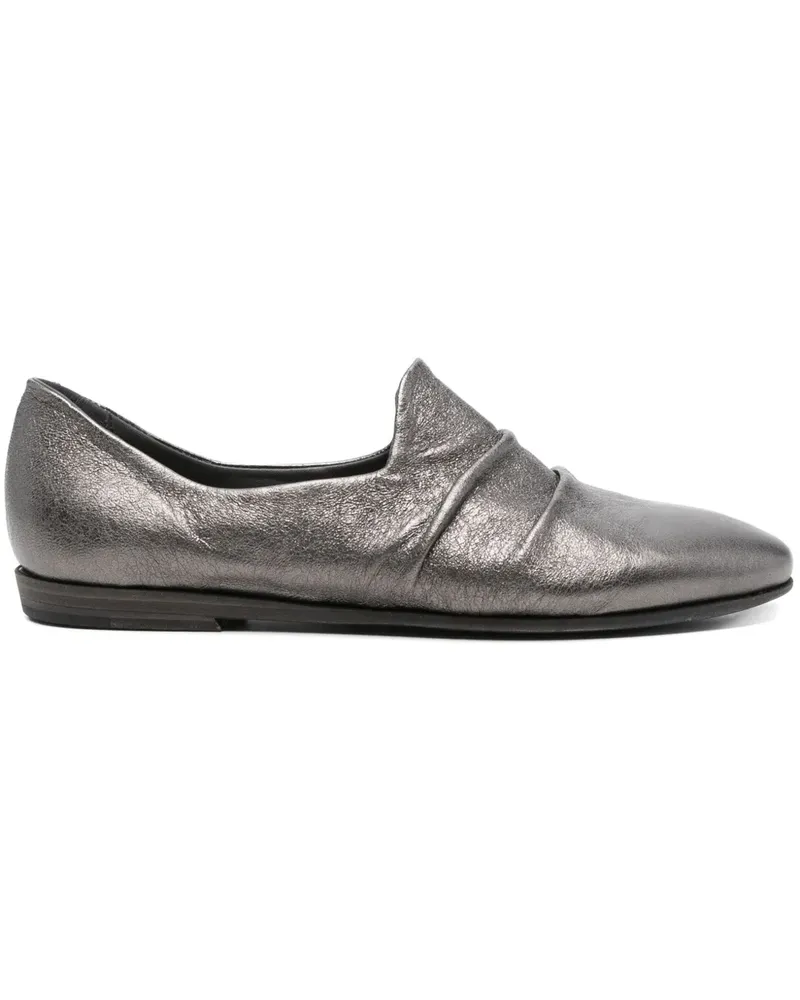 Pantanetti Loafer im Metallic-Look - Grau Grau