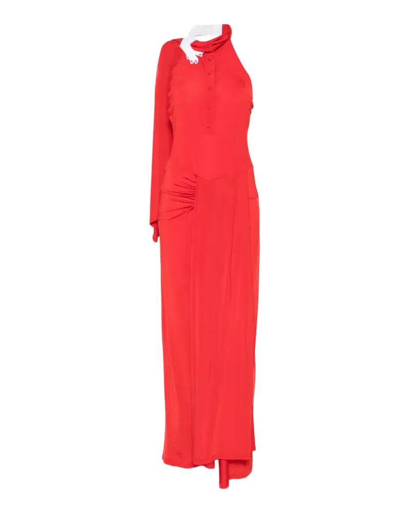 Vivetta halter-neck asymmetrical maxi dress - Rot Rot