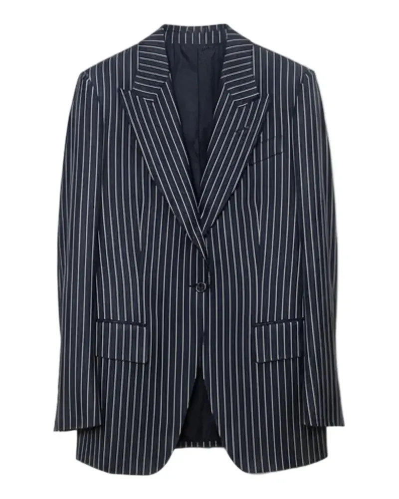 Tom Ford Gestreifte Smoking-Jacke - Blau Blau