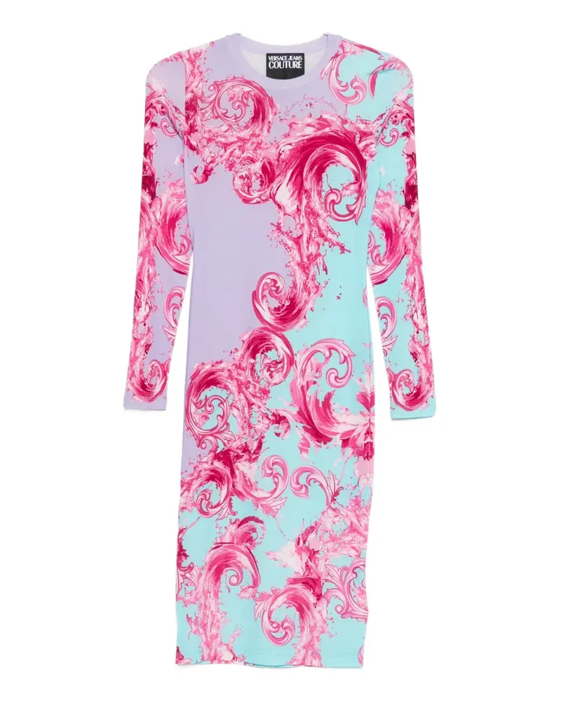 Versace Jeans Barocco-printed midi dress - Violett Violett