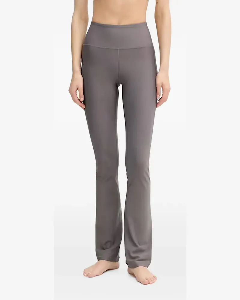 Casall logo-print flared performance trousers - Grau Grau