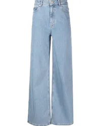 Gestuz Halbhohe Wide-Leg-Jeans Blau