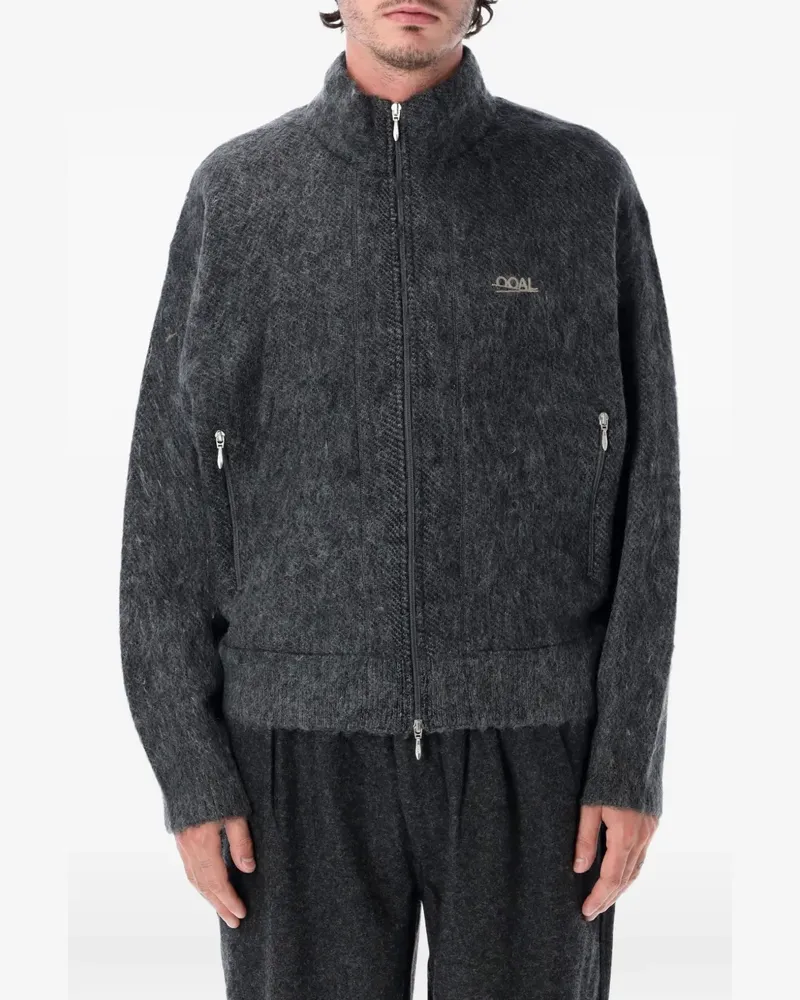 nanamica OOAL brushed-finish zip-up cardigan - Grau Grau