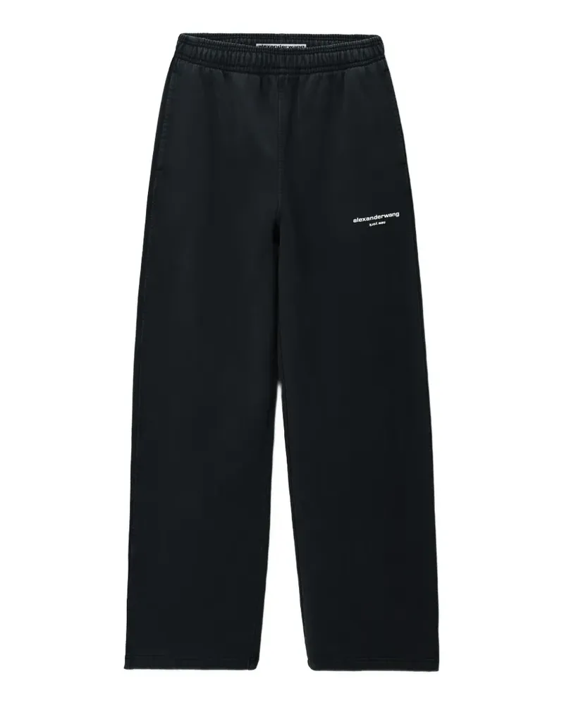 Alexander Wang Oversized-Jogginghose mit Logo-Print - Schwarz Schwarz
