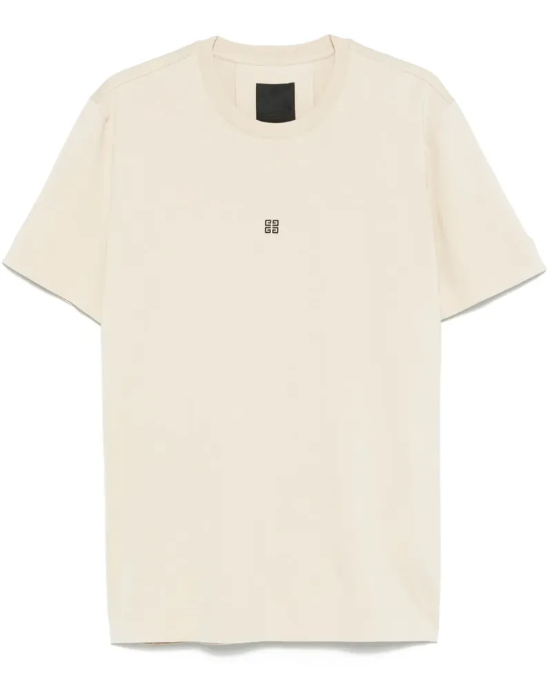 Givenchy T-Shirt mit 4G-Stickerei - Nude Nude