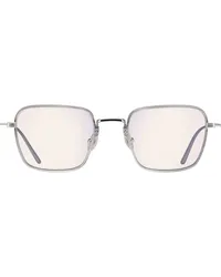 Prada Sonnenbrille mit eckigem Gestell Silber