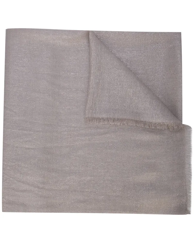 Brunello Cucinelli Schal mit Fransen - Nude Nude