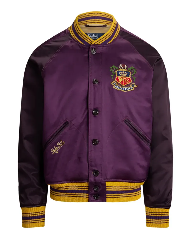 Ralph Lauren logo-detail bomber jacket - Violett Violett