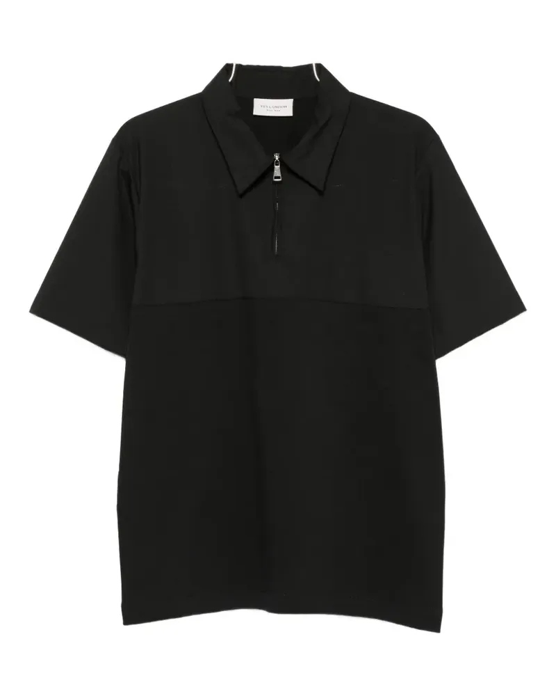 Yes London zipped polo shirt - Schwarz Schwarz
