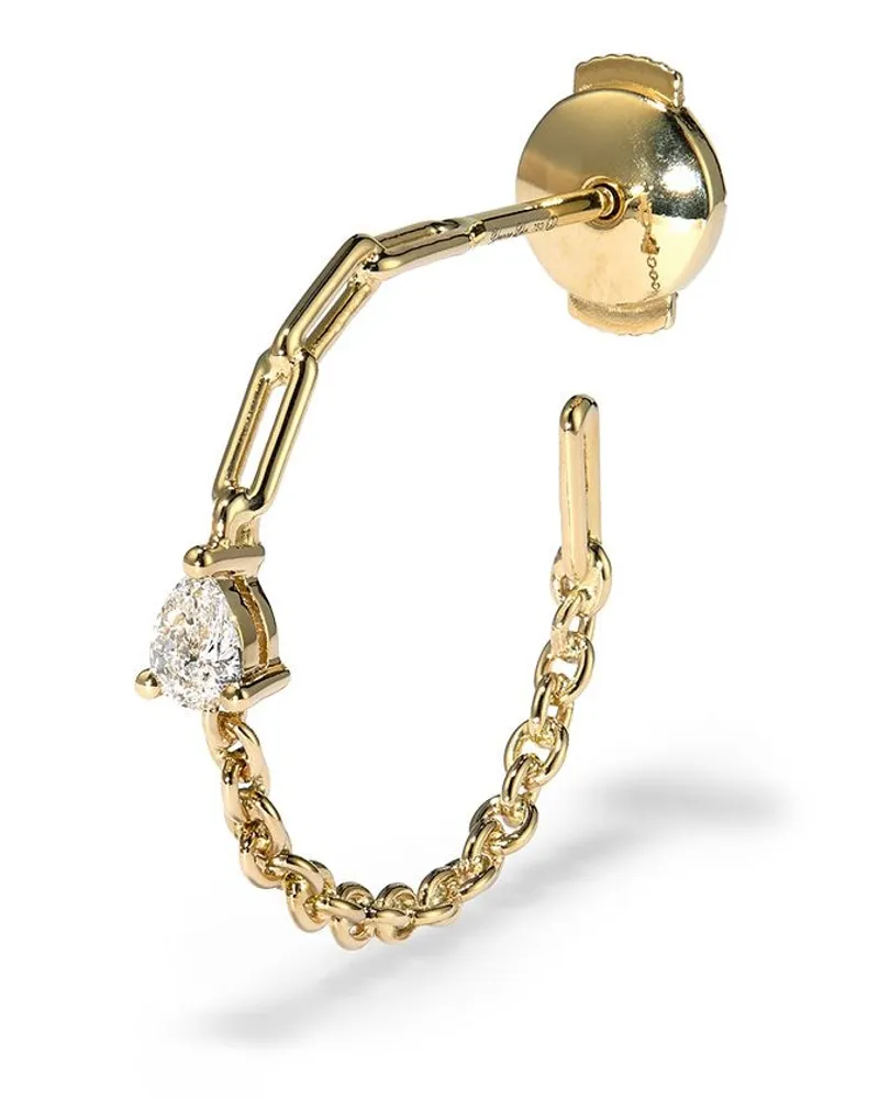 Yvonne Léon 18kt Céroles Gelbgoldohrringe mit Diamant Gold