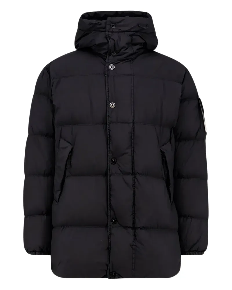 Stone Island Jacke mit wattierter Kapuze - Schwarz Schwarz