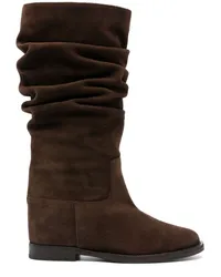 Via Roma 15 Stiefel aus Wildleder Braun