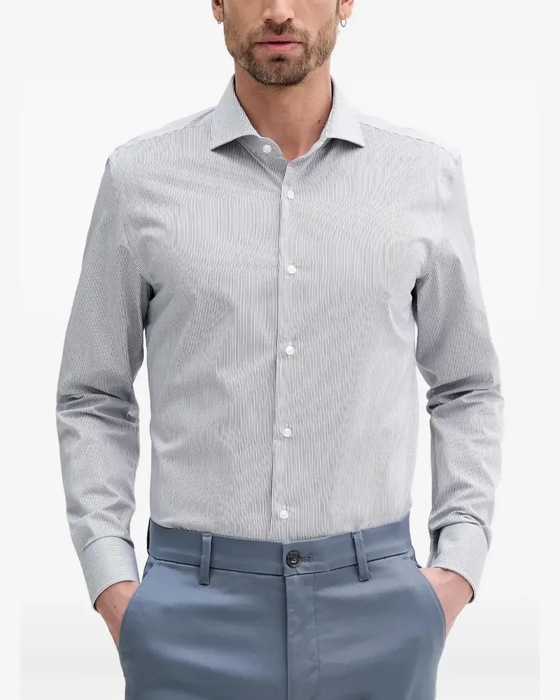 HUGO BOSS Hemd mit Nadelstreifen - Blau Blau