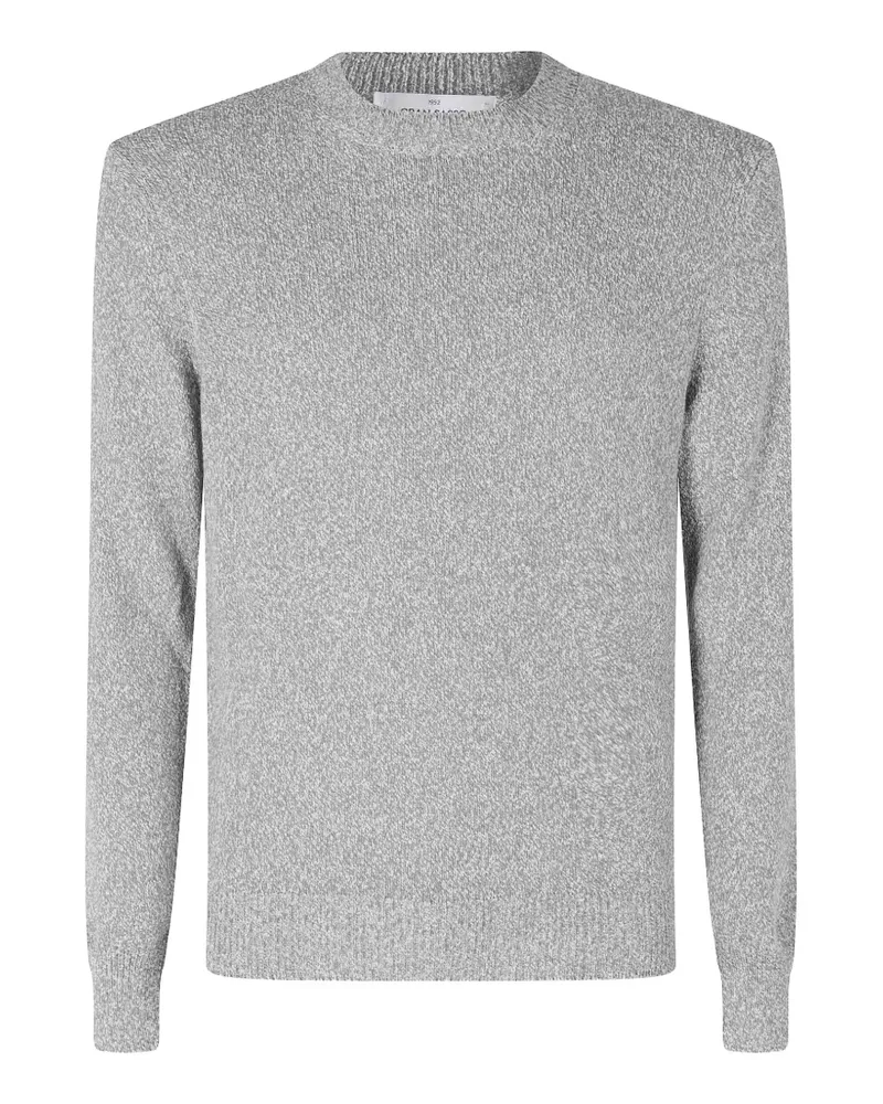 Gran Sasso Melierter Pullover mit Rundhalsausschnitt - Grau Grau