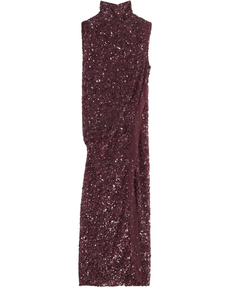 Lanvin Kleid mit Pailletten - Rot Rot